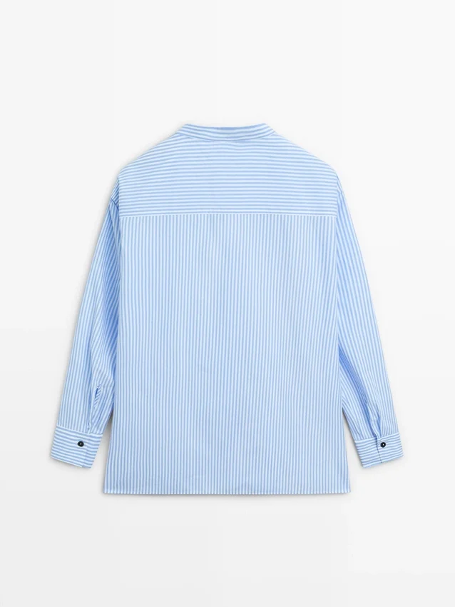 100% katoenen gestreept overhemd 100% katoenen gestreept overhemd