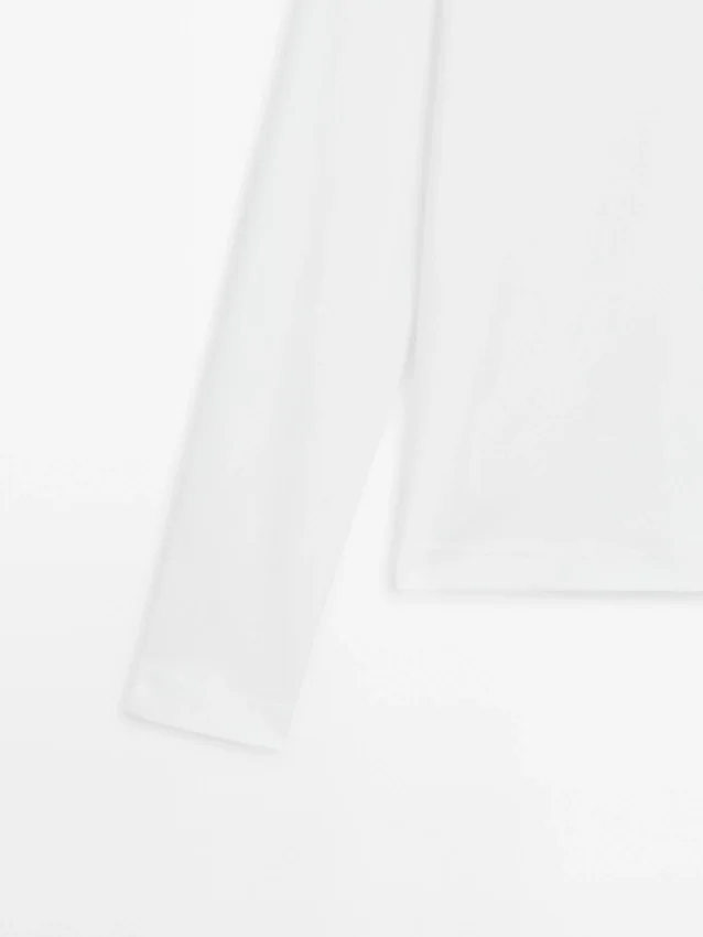 100% katoenen interlock T-shirt met lange mouwen 100% katoenen interlock T-shirt met lange mouwen