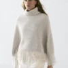 100% wollen cape met franjes 100% wollen cape met franjes