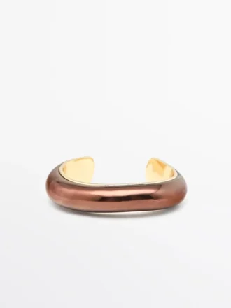 Armband met patina in bronslook