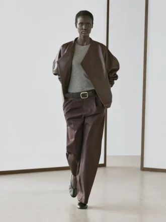 Asymmetrisch bomberjack van nappaleer