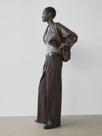 Asymmetrisch bomberjack van nappaleer