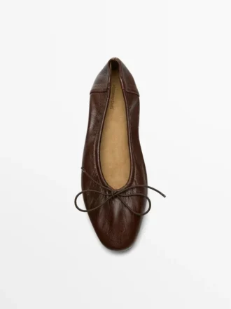 Ballerina’s met plooien en strik