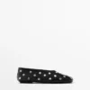 Ballerina’s met studs en vierkante neus Ballerina’s met studs en vierkante neus