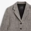 Blazer van wolmix met spikkeleffect