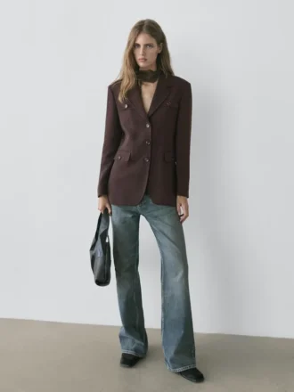 Blazers met zakken en reverskraag