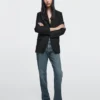 Boot-cut jeans met hoge taille Boot-cut jeans met hoge taille