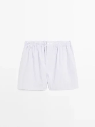 Boxershort met dubbele streepjesprint