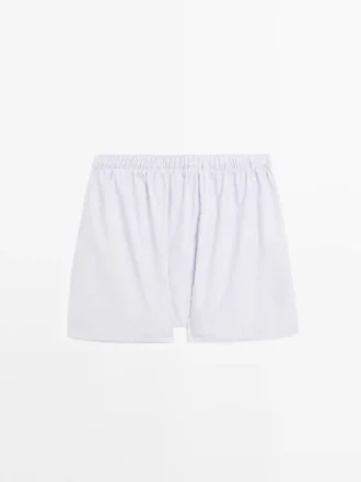 Boxershort met dubbele streepjesprint