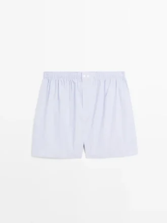 Boxershort met microruitjesprint
