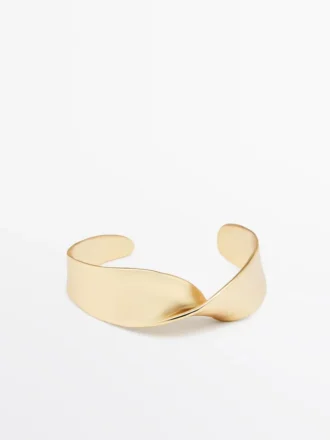 Brede armband met textuur