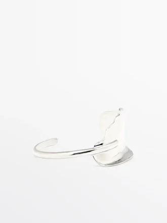 Brede armband met textuur