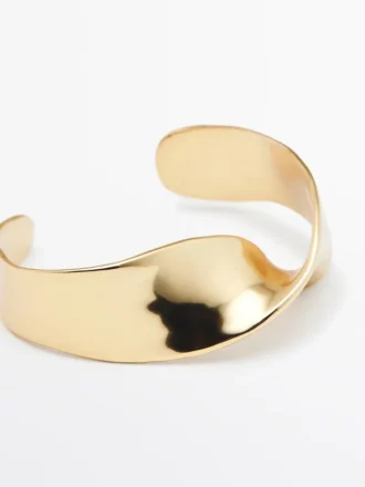 Brede armband met textuur