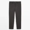 Broek van twill-wolmix Broek van twill-wolmix