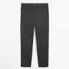 Broek van twill-wolmix Broek van twill-wolmix