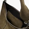 Bucketbag van gespleten suède