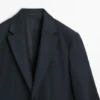 Cool Wool microgestructureerde Blazer