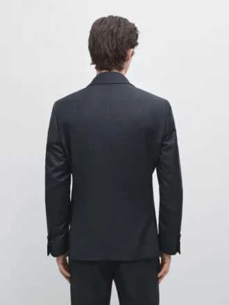 Cool Wool microgestructureerde Blazer