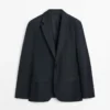 Cool Wool microgestructureerde Blazer