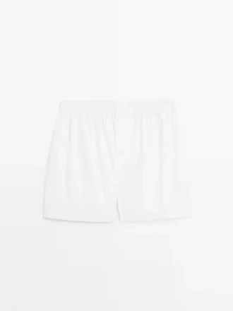 Effen boxershorts van 100% katoen