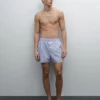 Effen boxershorts van popeline Effen boxershorts van popeline
