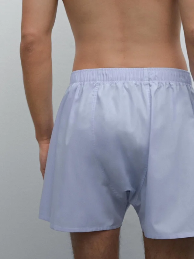 Effen boxershorts van popeline Effen boxershorts van popeline