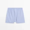 Effen boxershorts van popeline Effen boxershorts van popeline