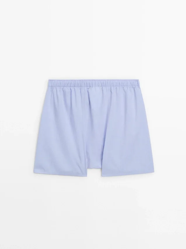 Effen boxershorts van popeline Effen boxershorts van popeline