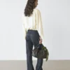 Flare-fit jeans met hoge taille en zakken