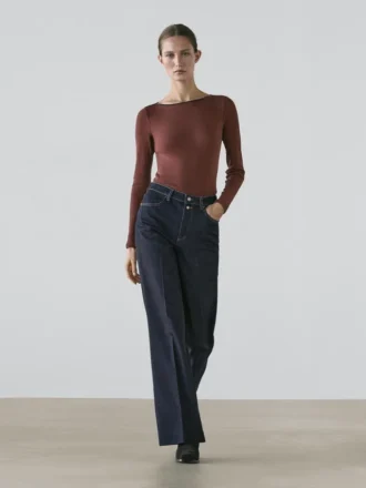 Flared jeans met hoge taille