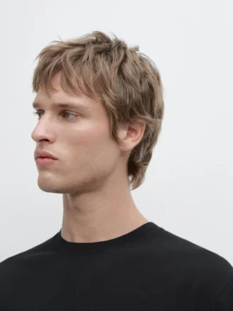 Gebreid katoen T-shirt