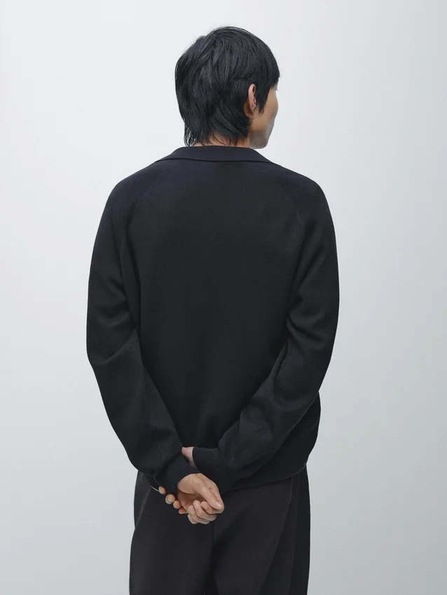 Gebreid vest met ritssluiting van katoenmix Gebreid vest met ritssluiting van katoenmix