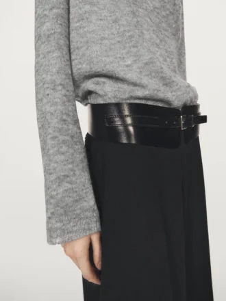 Gebreide trui met col