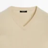 Gebreide trui met V-hals