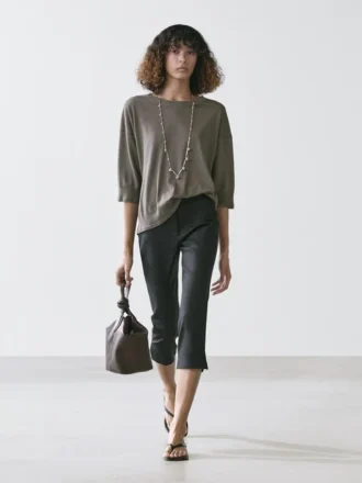 Gebreide trui van katoenmix