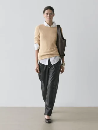 Gebreide trui van katoenmix