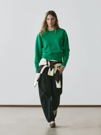 Gebreide trui van katoenmix