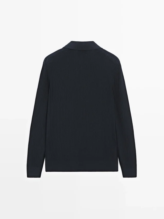 Gebreide trui van katoenmix Gebreide trui van katoenmix