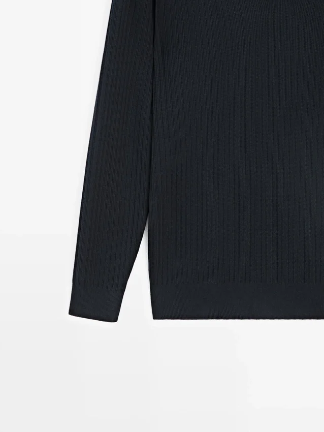 Gebreide trui van katoenmix Gebreide trui van katoenmix