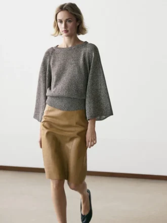 Gebreide trui van katoenmix