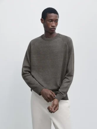 Gebreide trui van katoenmix