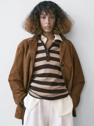 Gebreide trui van katoenmix