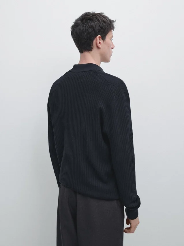 Gebreide trui van katoenmix Gebreide trui van katoenmix