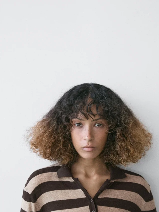 Gebreide trui van katoenmix Gebreide trui van katoenmix