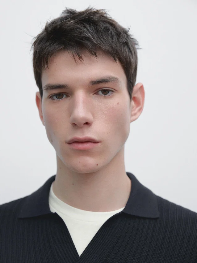 Gebreide trui van katoenmix Gebreide trui van katoenmix