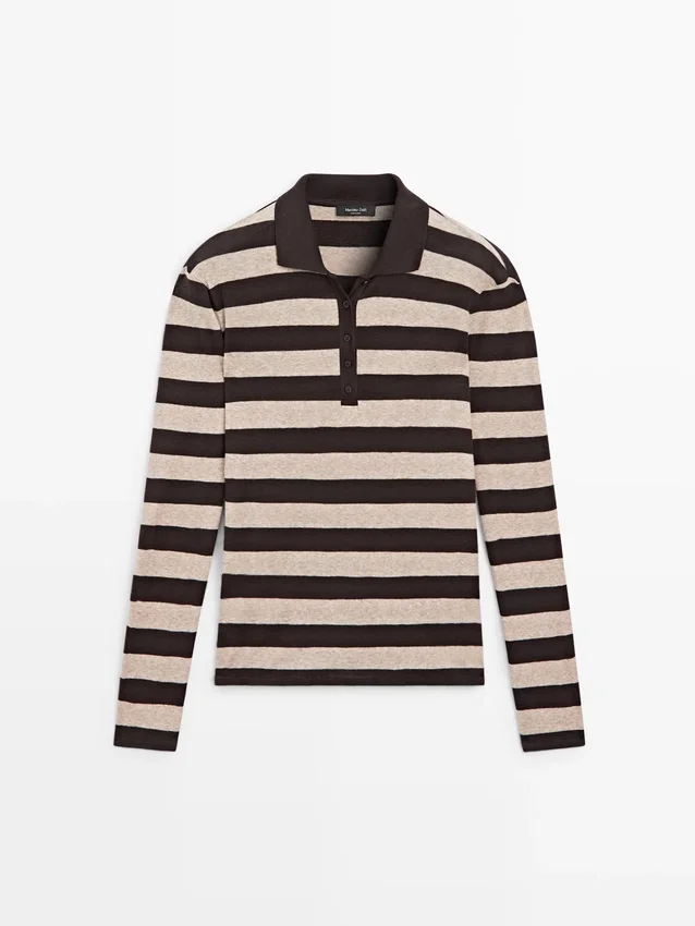 Gebreide trui van katoenmix Gebreide trui van katoenmix