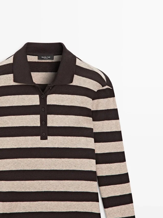 Gebreide trui van katoenmix Gebreide trui van katoenmix