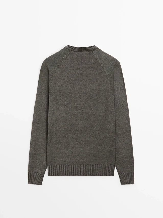 Gebreide trui van katoenmix Gebreide trui van katoenmix