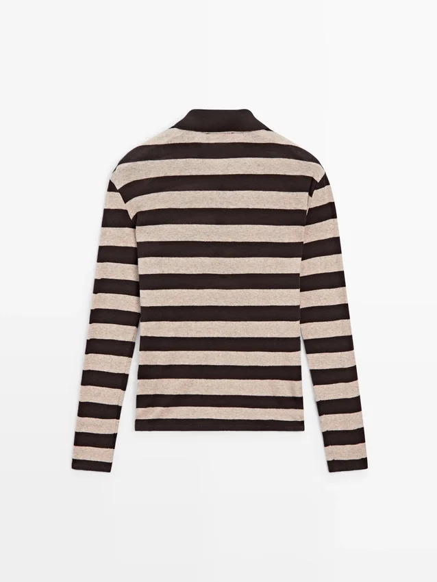 Gebreide trui van katoenmix Gebreide trui van katoenmix