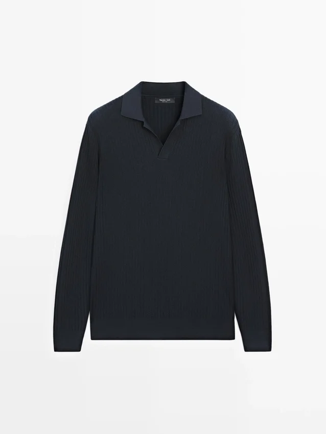 Gebreide trui van katoenmix Gebreide trui van katoenmix